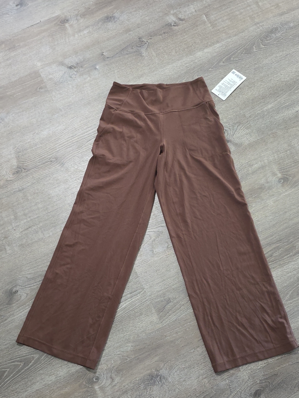 lululemon athletica Wide-Leg High-Waist Pants — Brown
